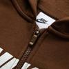 Nike Jacket With Logo Print Loose Fit Hooded Casual Kids Jackets Brown FD2990259