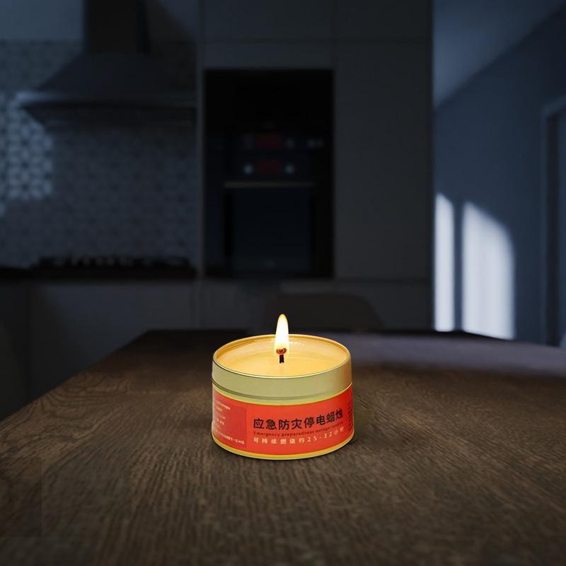 Long Lasting Candles Camping Candles Survival Candles Smokeless Long Burning Candles 24 Hours Portable Power Outage Candles Tea