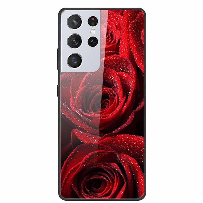 For Samsung Galaxy S25 Ultra Tempered Glass Case Back Cover Hard Phone Cases for SamsungS25 ULTRA 5G SM-S938B Protective Capa