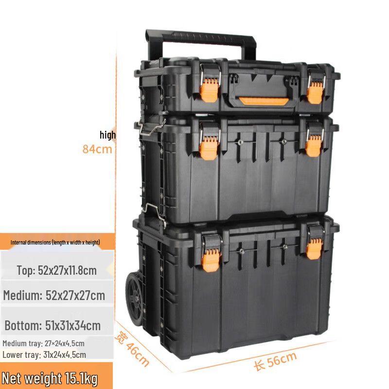 Heavy-Duty Stackable Rolling Tool Box