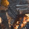 Long Handle Charcoal Pliers Metal Camping Barbecue Tongs Fireplaces Clamps Barbecue Charcoal Pick Up Tool Enduring