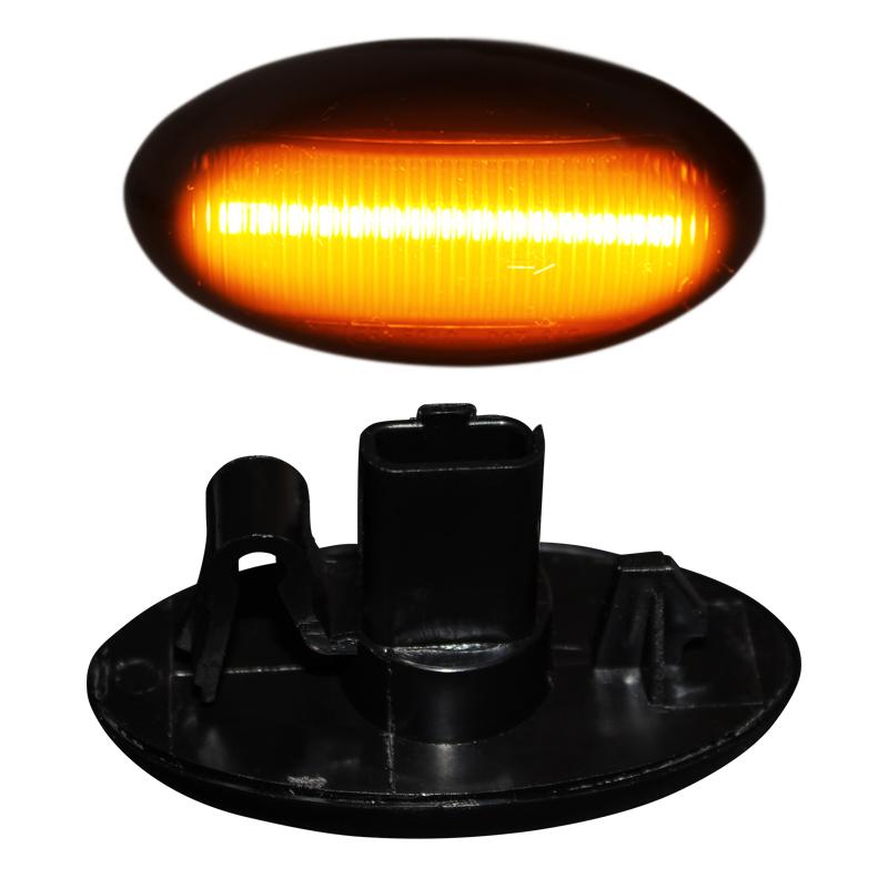 

2Pcs Car LED Side Marker Light Turn Signal Light Side Blinker Lamp for Peugeot 307 206 407 107 for Citroen C1 C2 C3