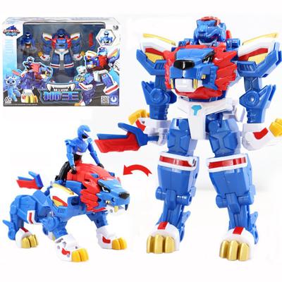 Mini Force Wild Power Robot de Transformation Lion/Éléphant/Crocodile Jouets Figurines d'Action MiniForce X Dinosaure de Déformation Jouet