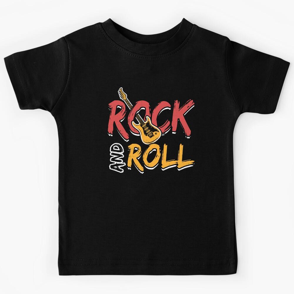 Rock And Roll Music Guitar Kids T-Shirt 110