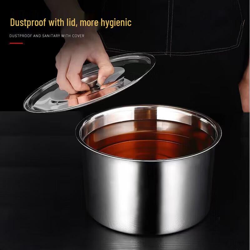 Debo 12CM Stainless Steel Condiment Pot with Lid