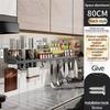 Wall Mounted Kitchen Storage Rack Multifunctional Waterproof Knife Holder Seasoning Simple Storage Rack Seasoning Storage Rack
