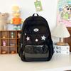 Y2K Cute Star Transparent Backpack Ita Bag for Girls Comic Badge Large Capacity Women Backpacks Fashion Students School Bags