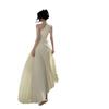 French Sexy Hollow Pleated Slanted Shoulder Dress Women's Summer New Temperament Waist Dress Skirt