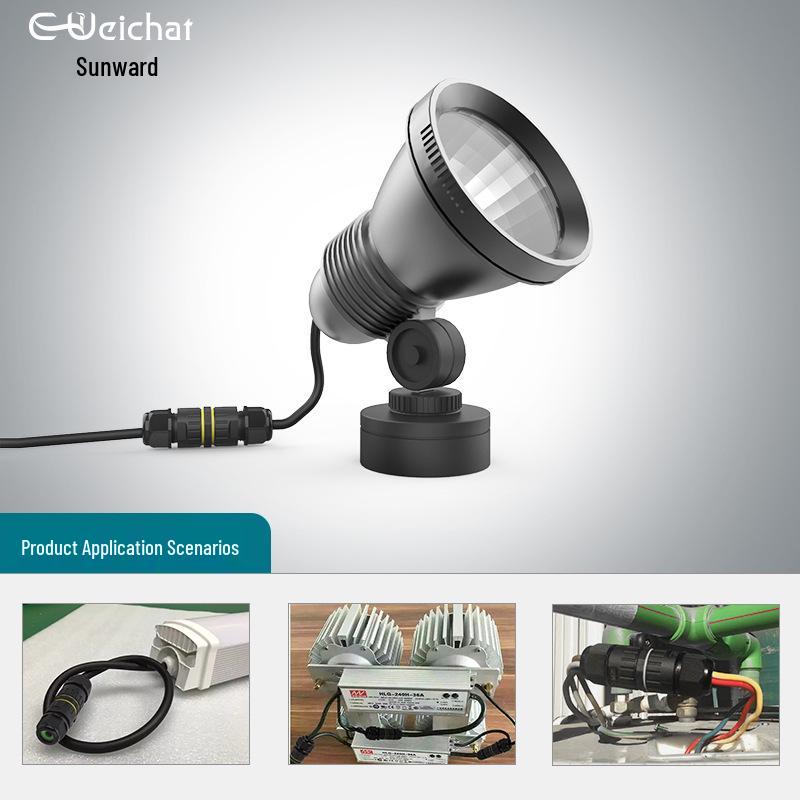 Connecteur de câble en plastique M20 extérieur/sous-marin étanche IP68 (2/3/4/5/6 Cœurs)