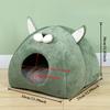 Christmas Tree Cat Bed-Plush Warm Indoor Cat House Tent with Removable Pillow, Decorative Pet Furniture,Dog Bed for Small Dog