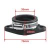 35mm 40mm Motorcycle Carburetor Flange Adapter Intake Pipe Rubber For Universal KEIHIN MIKUNI KOSO PE PWK21-34 Carb Air Intake