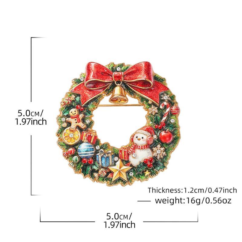 Broșe Tematică de Crăciun Cu Strălucitoare Strass Designuri Adorabile Perfecte Pentru Petrecerea de Crăciun Cadou de Sărbători