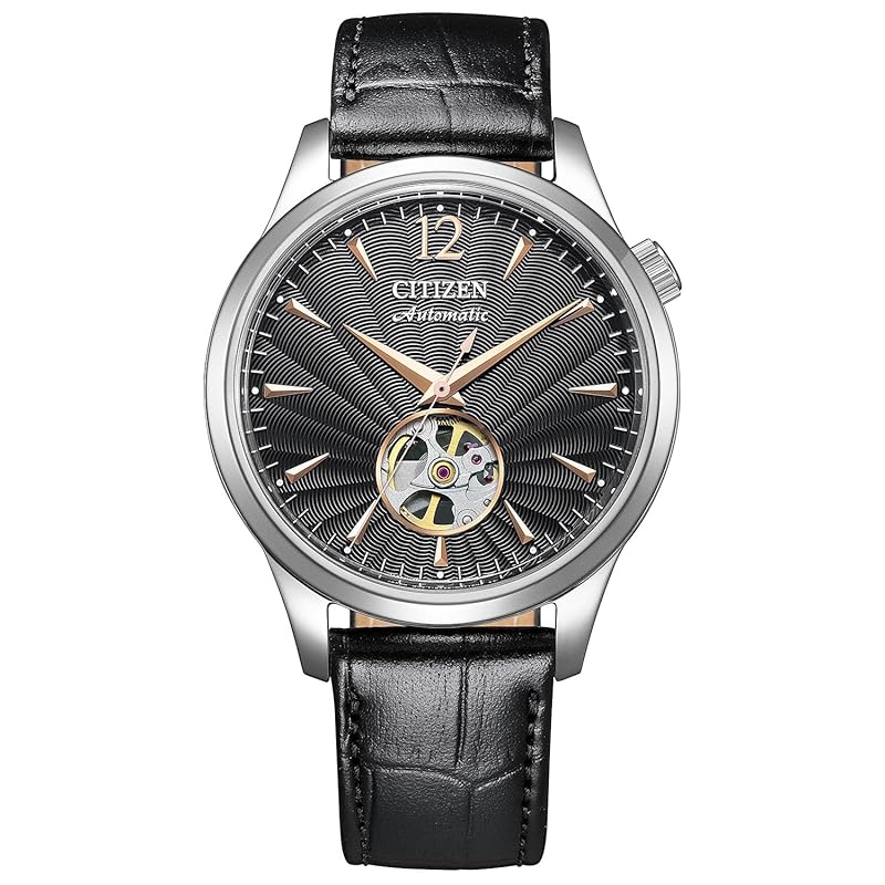 

[Citizen] часы Citizen коллекция механические с автоподзаводом механические с открытым сердцем прозрачная задняя крышка водонепроницаемые черные NH9131-14E мужские черные