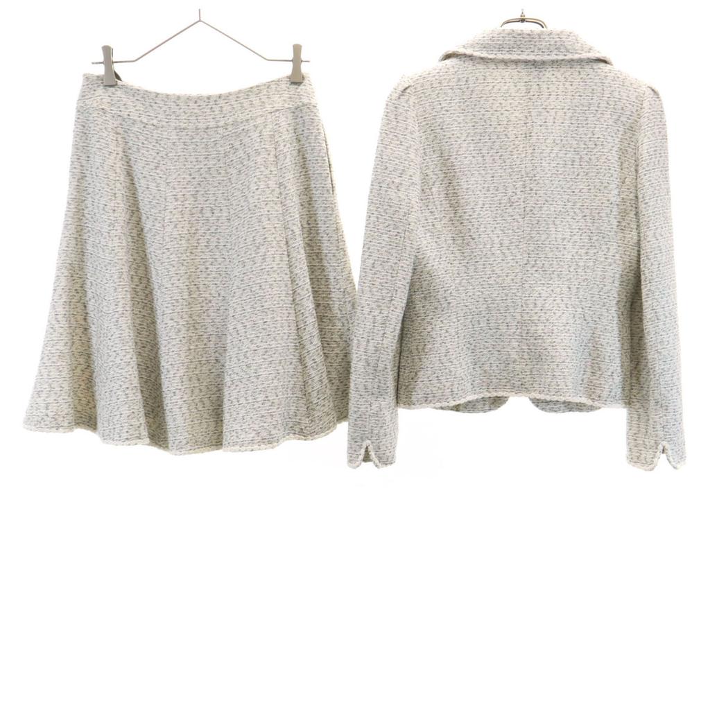 TO BE CHIC made in Japan Tweed jacket Setup 42 white Women Used