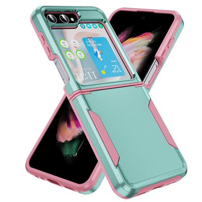 3 In 1 Hybrid Armor Shockproof Phone Case For Samsung Galaxy Z Flip 6 Z Flip 4 5g Z Flip 5 Z Fold 4 5 Silicone Heavy Duty Protection Back Cover