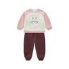 Labby Kids' Velvet/Fleece Sweatshirt & Sweatpants Set