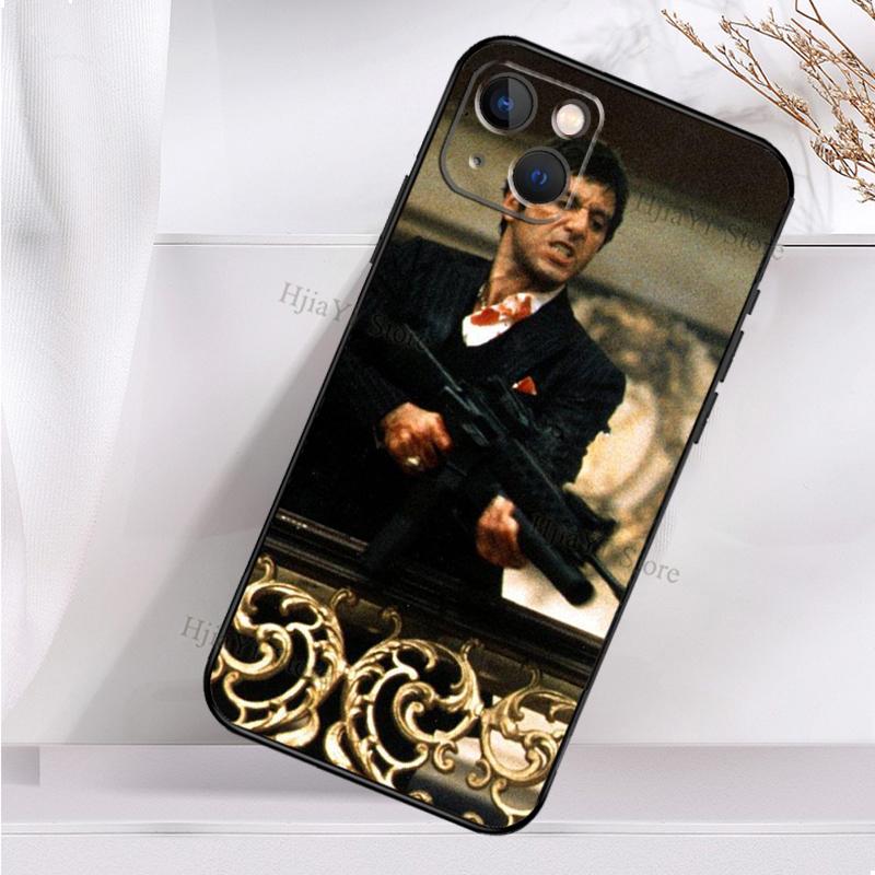 Pouzdro Scarface Al Pacino Tony Montana pro iPhone 13 12 11 14 Pro XS Max X XR 7 8 Plus SE2 12 13 Mini Zadní kryt Telefon