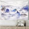 Hazy Landscape Painting Tapestry Wall Hanging Bohemian Art Natural Scenery Hippie Tapez Aesthetic Room Home Decor