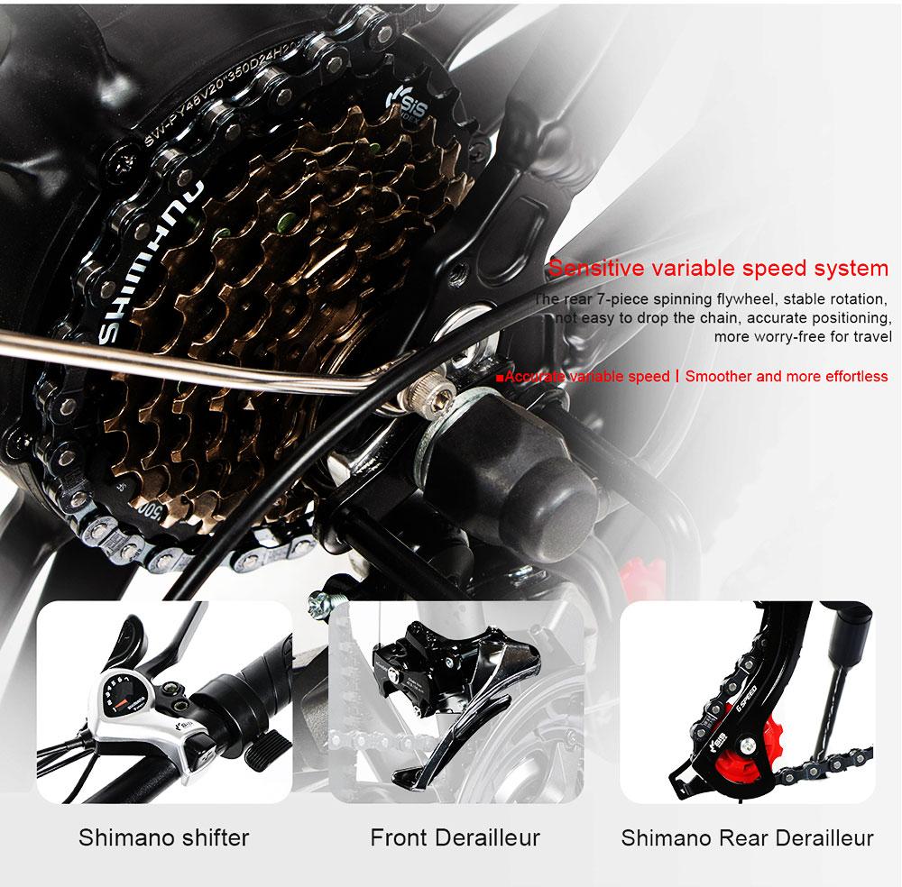 UK/EU Warehouse Ebike Samebike LO26-II 10Ah 48V 500W 26 Inches Moped Elcykel Smart Folding Bike 25-35KM/H Maxhastighet