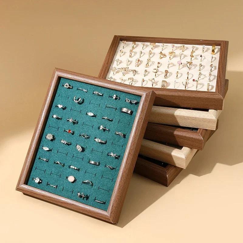 Creative 50 ring display plate, earring storage plate, ring display prop rack, ring viewing plate, stall