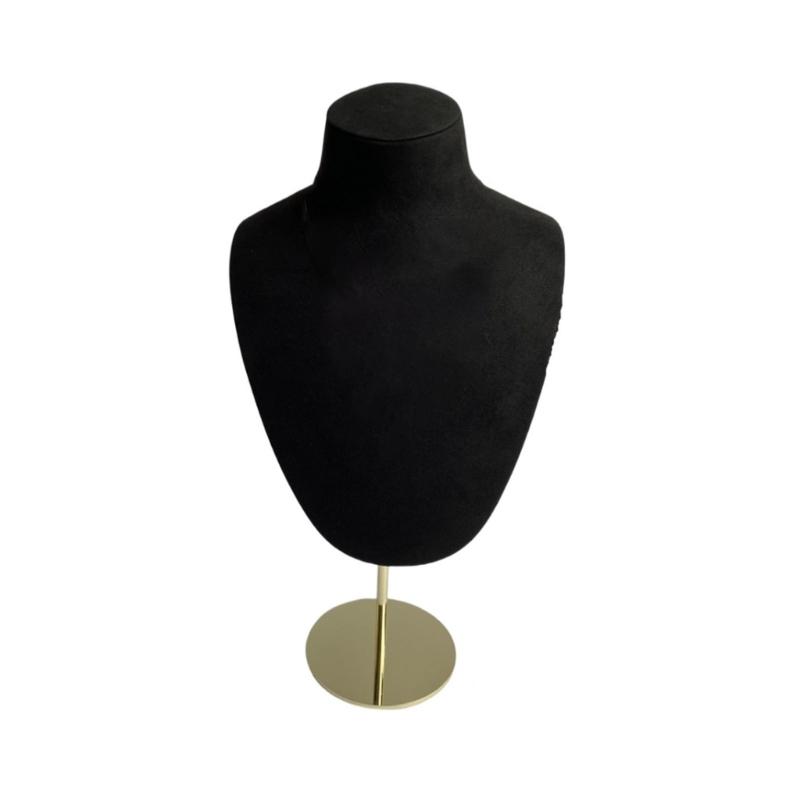 Mannequin Shaped Necklace Showcase Stand Stylish Portrait Model Jewelry Holder Tabletop Neckchain Pendant Display Rack
