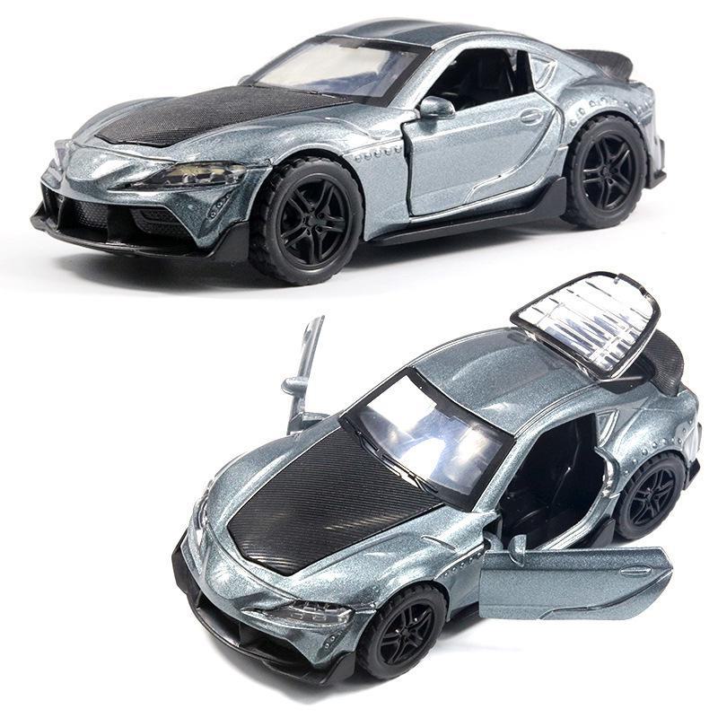 "Children's Off-Road Alloy Car Models with Open Doors - Sports Car Cake Decorations and Gifts for Boys"