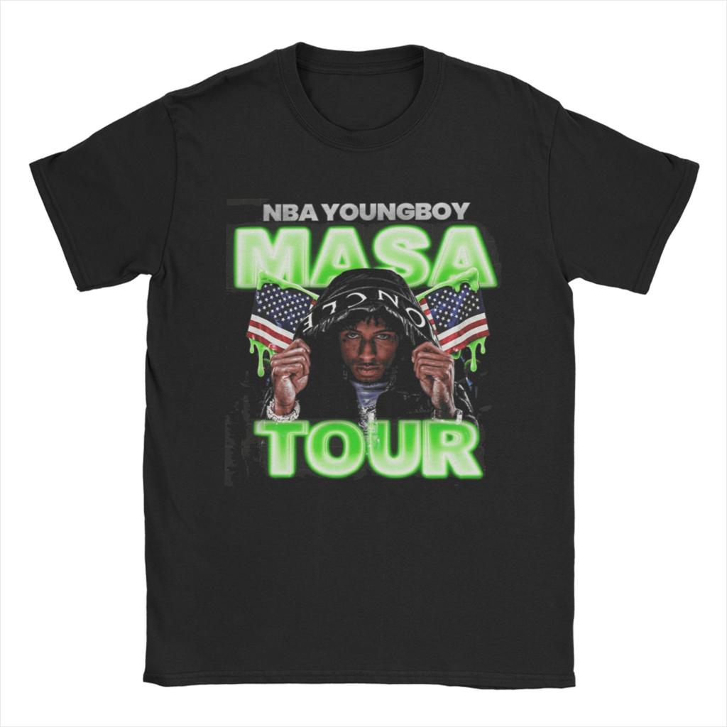 Rapper Young Boy Never Broke Again MASA Tour 2025 New Arrival T Shirt for Men Women Pure Cotton Tee Shirt Clothing