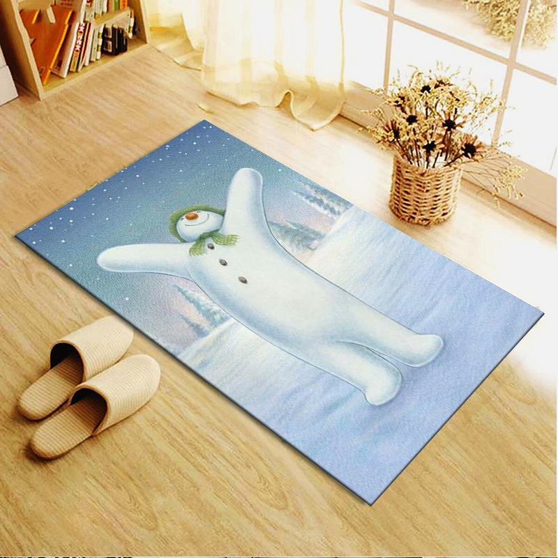 2025 Neuer Schneemann Teppich für Wohnzimmer Schlafzimmer Zuhause Sofadekoration, Kinderspiel Rutschfeste Fußmatte211