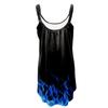 Women's Fashion Summer Printed Strapless Camisole Sleeveless Sling Dress