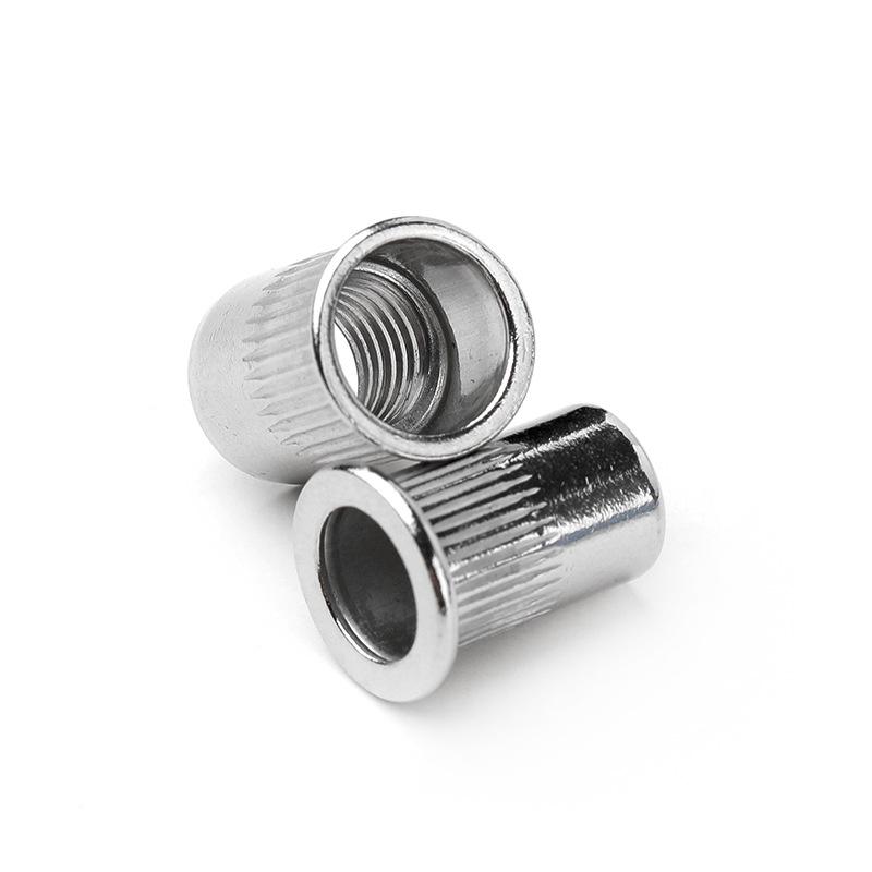 304 Stainless Steel Knurled Countersunk Rivet Nut with Flat Head