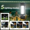 Rechargeable Outdoor Camping Light Tent Lamp Multi-functional Portable Foldable Flashlight Emergency Power Bank Work