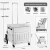 Portable Stair-Climbing Trolley: Folding Cart for Groceries, Camping, and Outdoor Use