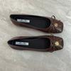 Single shoes flat shoes one pedal soft-soled women's shoes autumn gentle bow ladyshoes