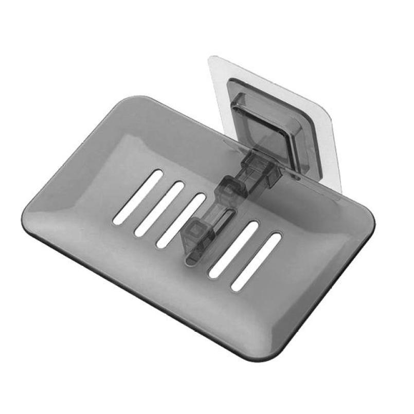 

Bathroom Soap Dishes Drain Sponge Holder Wall Mounted Storage Rack Soap Box Organizer Container