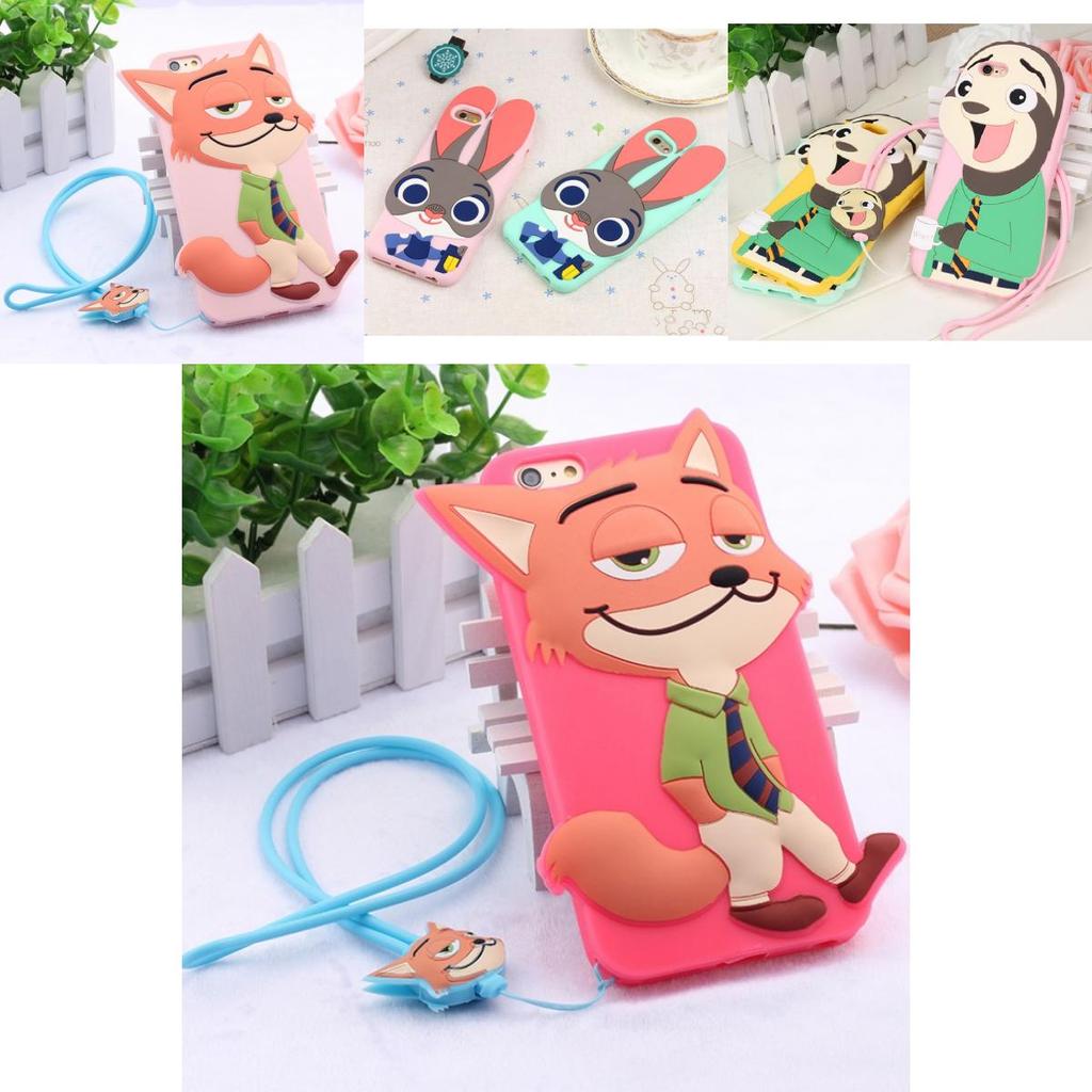 For Iphone 5 5s 6 6plus Zootopia Judy Hopps Nick Wilde Silicone Phone Case With Durable Design For Kids And Teens