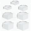 7Pcs Buffet Riser Food Riser with Hollow Bottoms Display Stand Dessert Table Display Set