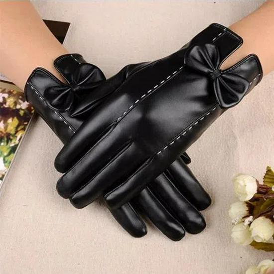 Men's Winter Waterproof Leather Gloves: Fleece-Lined, Windproof, Touchscreen-Compatible for Riding