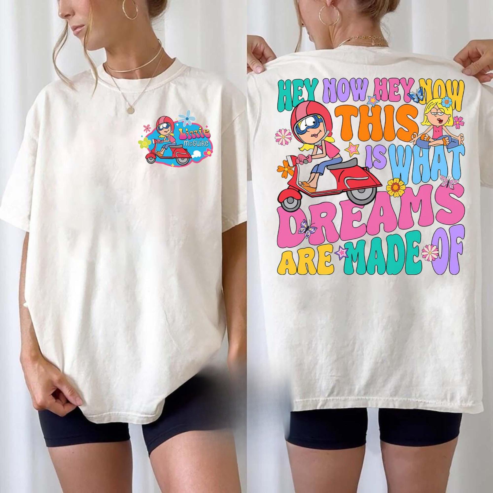 2026 New   Channel Lizzie McGuire Printed TShirt Womens Short Sleeve Loose Comfort Plus Size Top S