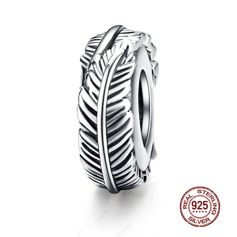 WOSTU 925 Silver Animal Cat Charm Pendant Heart Family Ladybug Bee Beads Fit Original Bracelet DIY Jewelry For Women