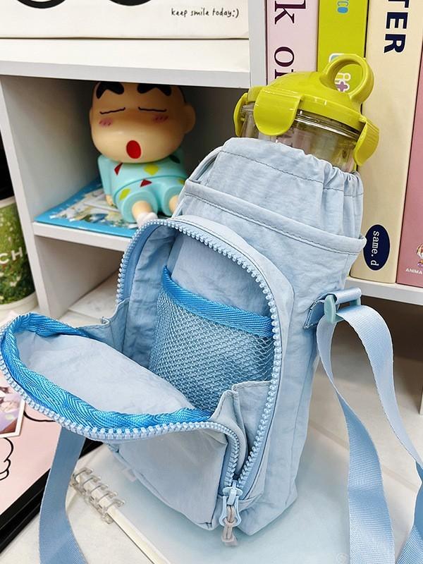 Casual Nylon Shoulder Pack With Zipper Pocket For Daily Use And Outdoor Activities