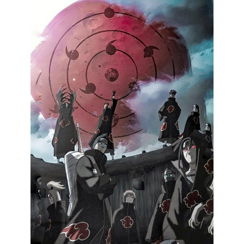 Naruto Akatsuki 2026 Nowe Malowanie Diamentami Haft Sztuka Anime Haft Krzyżykowy Mozaika Dżety Rękodzieło Rzemiosło Prezenty dla Dzieci