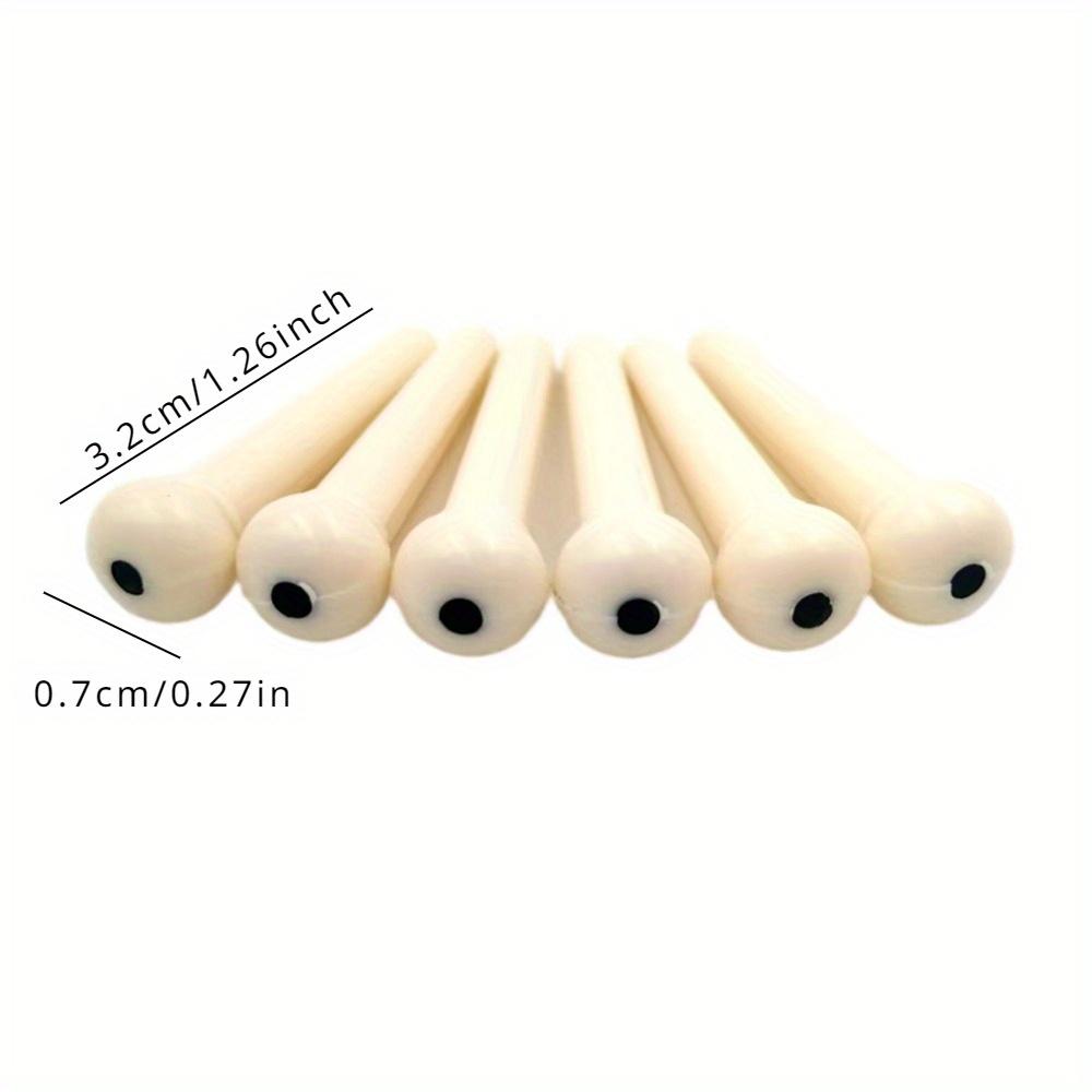 12pcs Acoustic Guitar Bridge Pin Fixed Tuning Tone Durable Tailpiece Performance School String Nail Pegs Musical Instruments