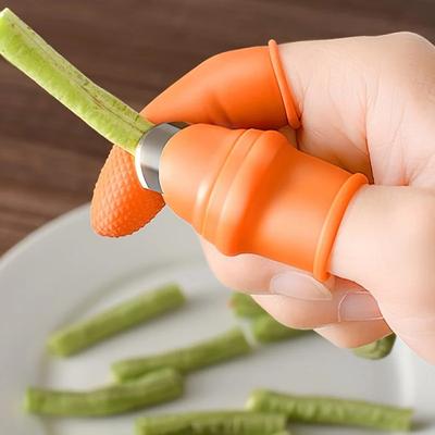Multifunktionaler Silikon-Daumenschneider Fingerschutz für Gartenarbeit, Küche & Nagelgebrauch Erntewerkzeug