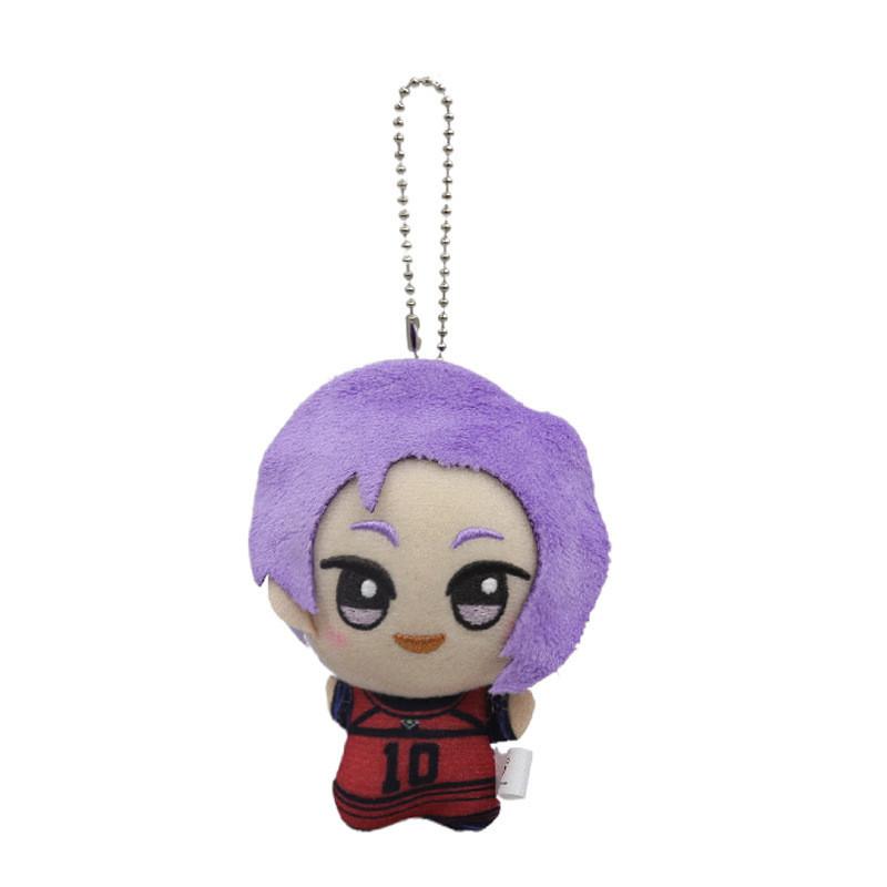 Plush Toy Keychain Adorable Blue Cartoon Animal Soft Pp Cotton Filling