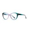 Leopard Frame Round Presbyopic Glasses Women Fashion TR90 Farsightedness Spectacles 0 To +6 0