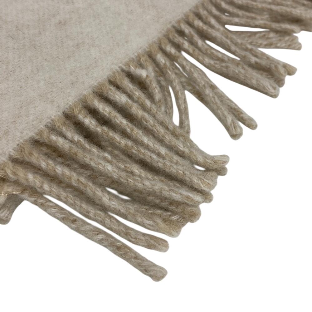 LOEWE anagram wool Scarf white wool unisex Used