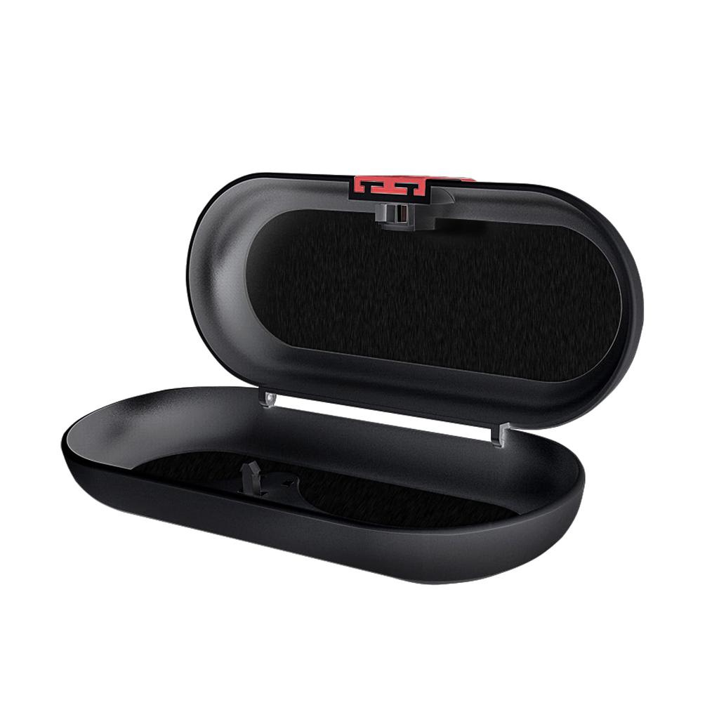 Car Sunglasses Sun Visor Sunglasses ABS Multifunctional Sunglasses Storage Case for Car Eyeglasses Kwak's Stand, Holder, (Black)