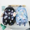 Schultasche Japanische Mittelschule College-Student Schultasche Mädchen Rosa Kaninchenmuster Rucksack Frisch und niedlich Einfach Klassenrucksack