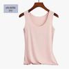 Women's Slim Fit Seamless Tank Top - Solid Color Sleeveless Base Layer for Spring, Summer, Autumn