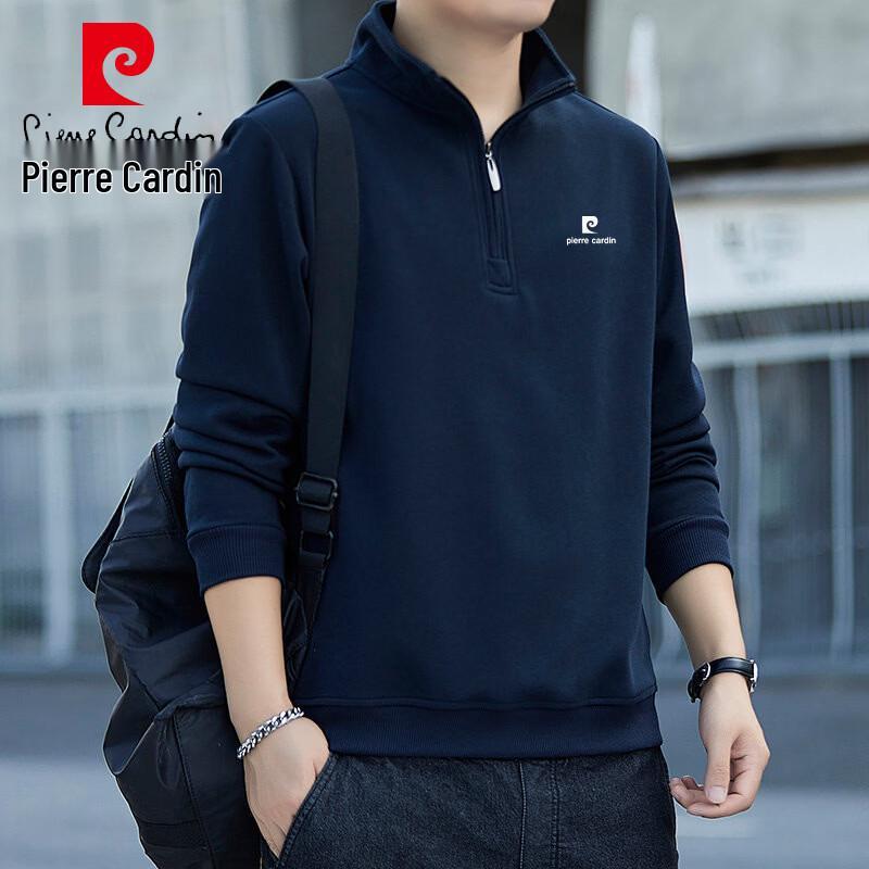 

Pierre Cardin Men s Half-Zip Stand-Collar Sweatshirt M
